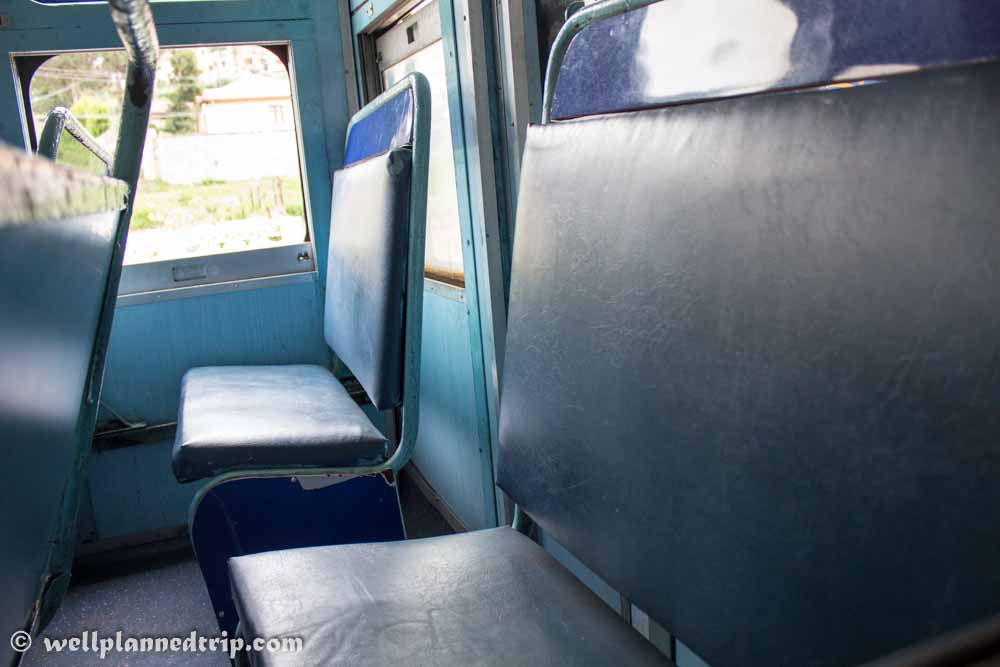 Ooty Nilgiri Mountain railway seats