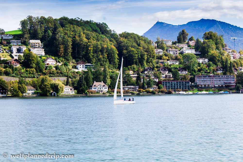 Lucerne Lake boating, switzerland