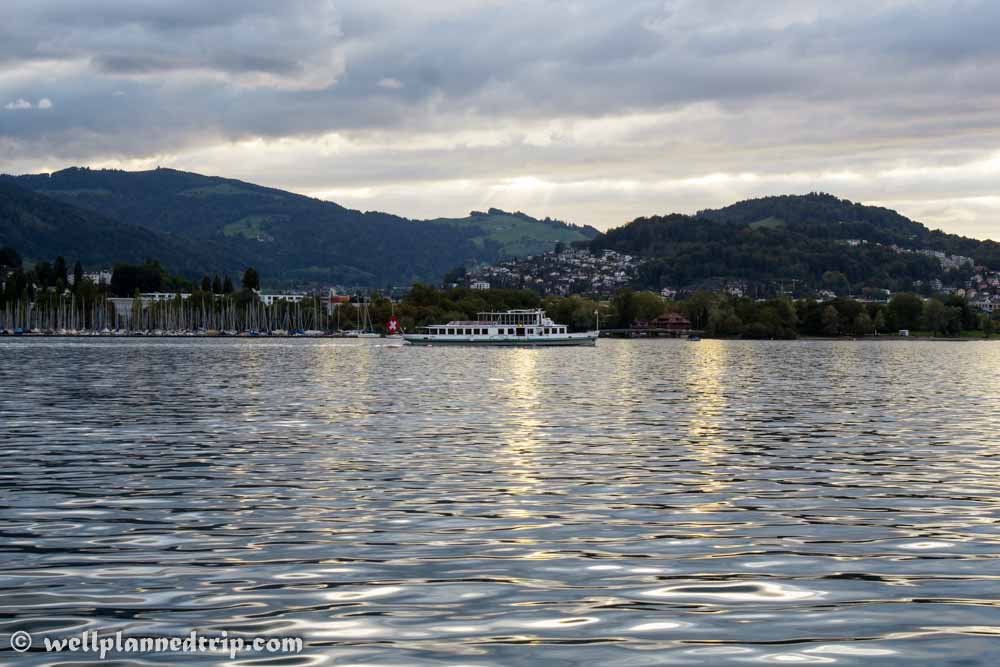 Lucerne lake boating, Switzerland