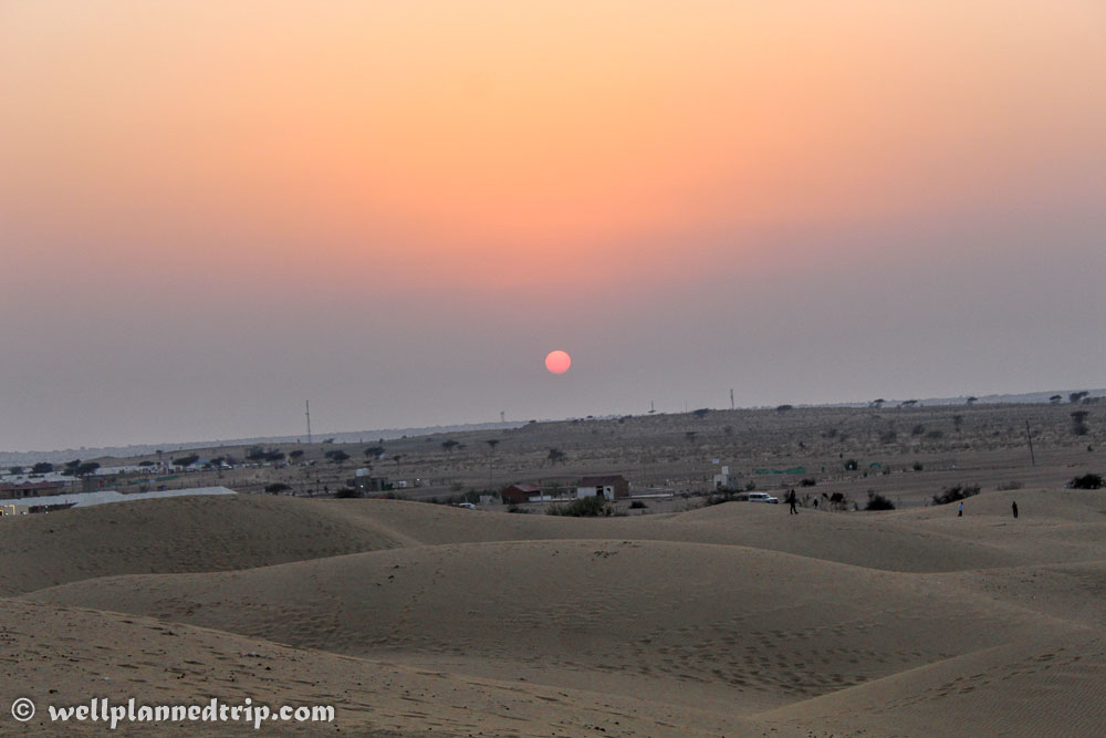 Sunset Camel safari, sam sand dunes, Jaisalamer